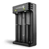 Batterieladegerät everActive LC200 Haushalt USB, 2-Schacht, Li-Ion, unterstützt A/AA/AAA/AAAA/C/D, 5 V Eingang, 4,2 V Ausgang, schwarz