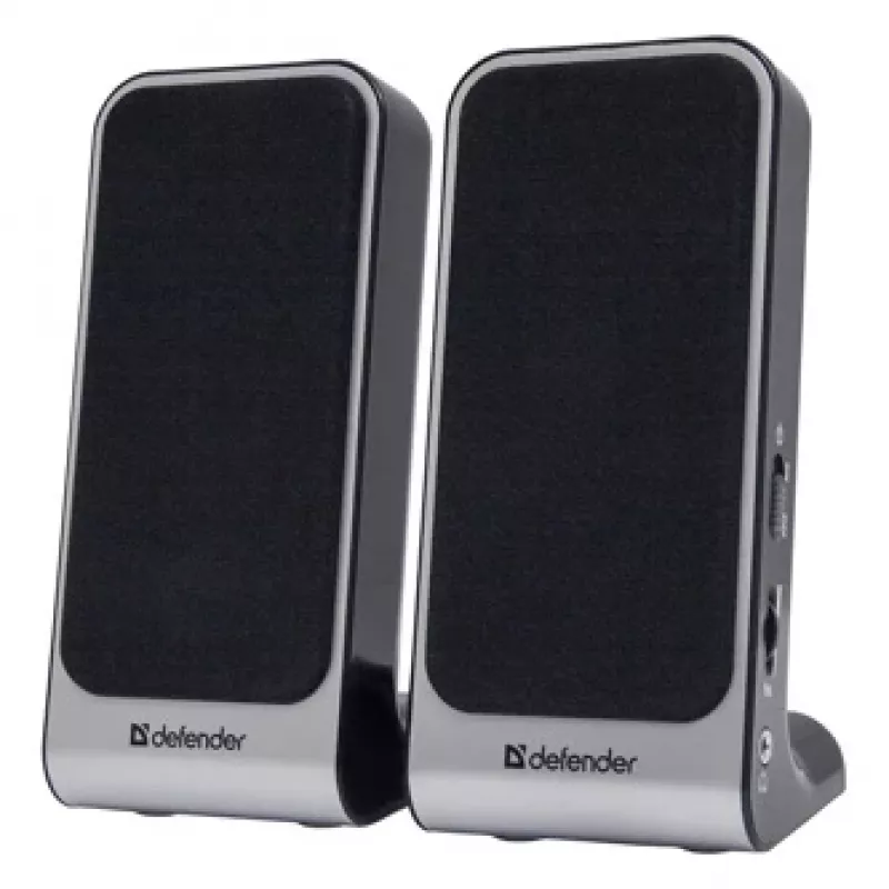 DEFENDER SPK-225 Kabelgebundene 2.0-Lautsprecher, 4 W RMS, USB/DC 5 V, 3,5 mm, schwarz