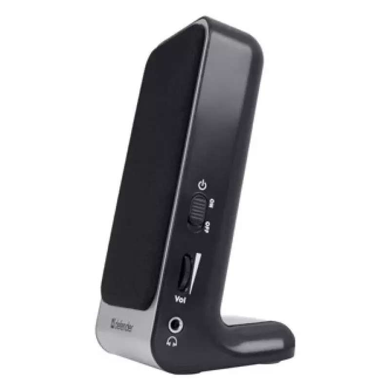 DEFENDER SPK-225 Kabelgebundene 2.0-Lautsprecher, 4 W RMS, USB/DC 5 V, 3,5 mm, schwarz