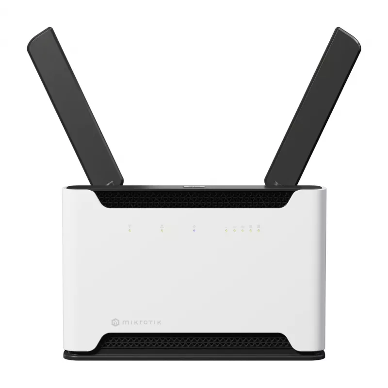 MikroTik Chateau LTE18 AX - Wireless-Router - 5-Port-Switch - GigE, 2,5 GigE - Wi-Fi 5, Wi-Fi 6 - Dual-Band (S53UG+5HAXD2HAXD-TC&EG18-EA)