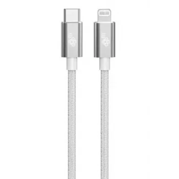 TB Kabel USB-C - Lightning braided 1m, Silber