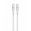 USB C - USB C Kabel 1m. silicone Weiß