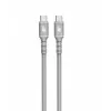 USB C - USB C Kabel 1 m. silicone Grau