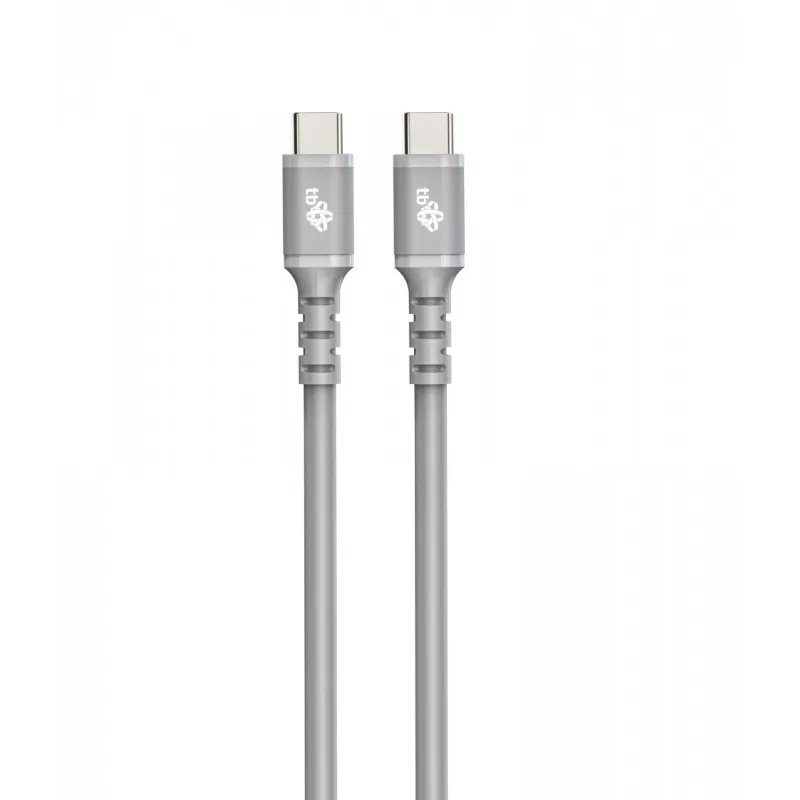 USB C - USB C Kabel 1 m. silicone Grau