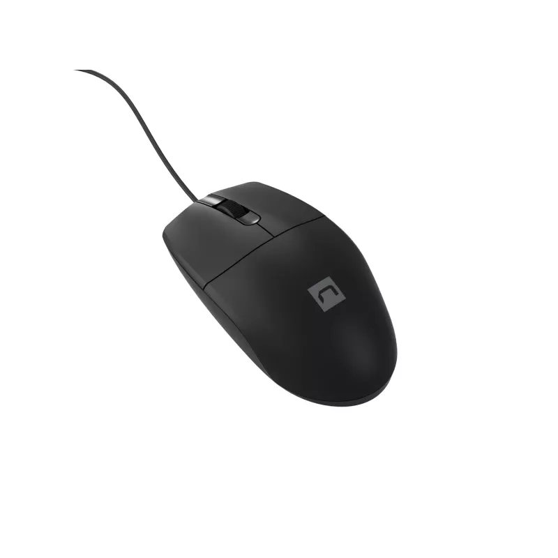 Kabelgebundene Büromaus NATEC Ruff Plus USB Typ-A, rechtshändig, 1200 DPI, 3 Tasten, schwarz
