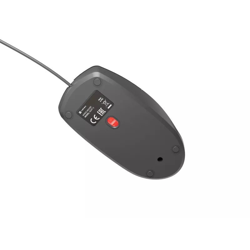 Kabelgebundene Büromaus NATEC Ruff Plus USB Typ-A, rechtshändig, 1200 DPI, 3 Tasten, schwarz