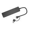 USB Hub NATEC Mayfly USB 3.2 Gen 1 Type-A Type-C 5000 Mbit/s Schwarz