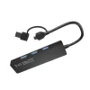 USB Hub NATEC Mayfly USB 3.2 Gen 1 Type-A Type-C 5000 Mbit/s Schwarz