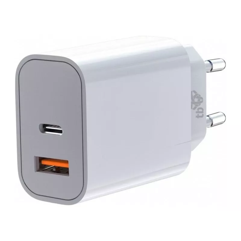 Universal charger 2x3A USB C + USB A Leistung Delivery Weiß