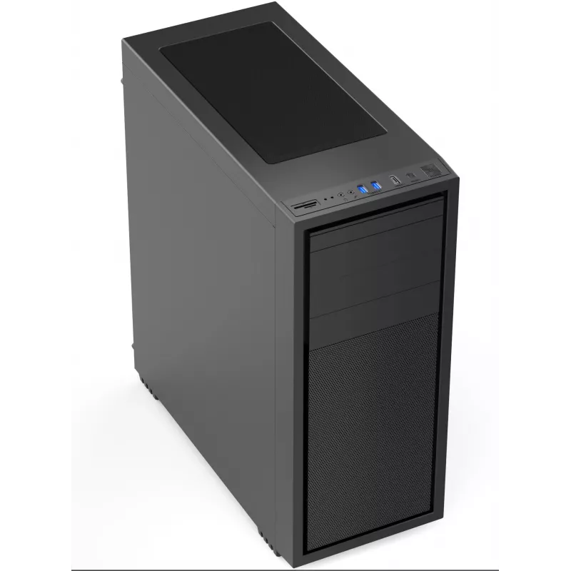 Gembird Fornax K500 ATX Computergehäuse, Midi-Tower, Schwarz