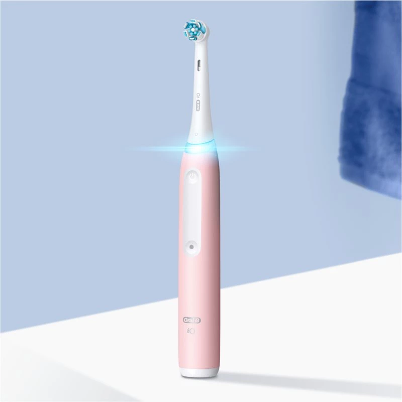 Oral-B Elektrische Zahnbürste iO3 Serie Wiederaufladbar Für Erwachsene Anzahl der enthaltenen Bürstenköpfe 1 Blush Pink Anzahl der Zahnputzmodi 3