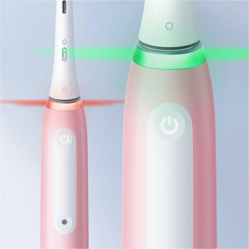 Oral-B Elektrische Zahnbürste iO3 Serie Wiederaufladbar Für Erwachsene Anzahl der enthaltenen Bürstenköpfe 1 Blush Pink Anzahl der Zahnputzmodi 3