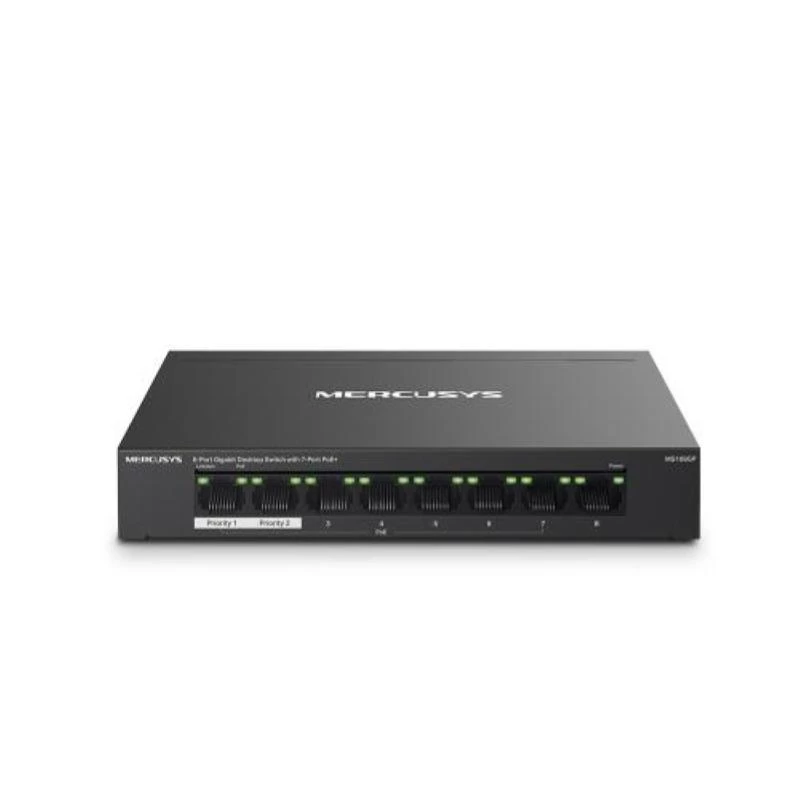 Mercusys MS108GP 8-Port Gigabit Desktop Switch mit 7 PoE-Ports