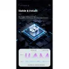 USAMS Słuchawki Bluetooth 5.0 TWS IAseries bezprzewodowe czarny/black BHUIA01 (US-IA04)