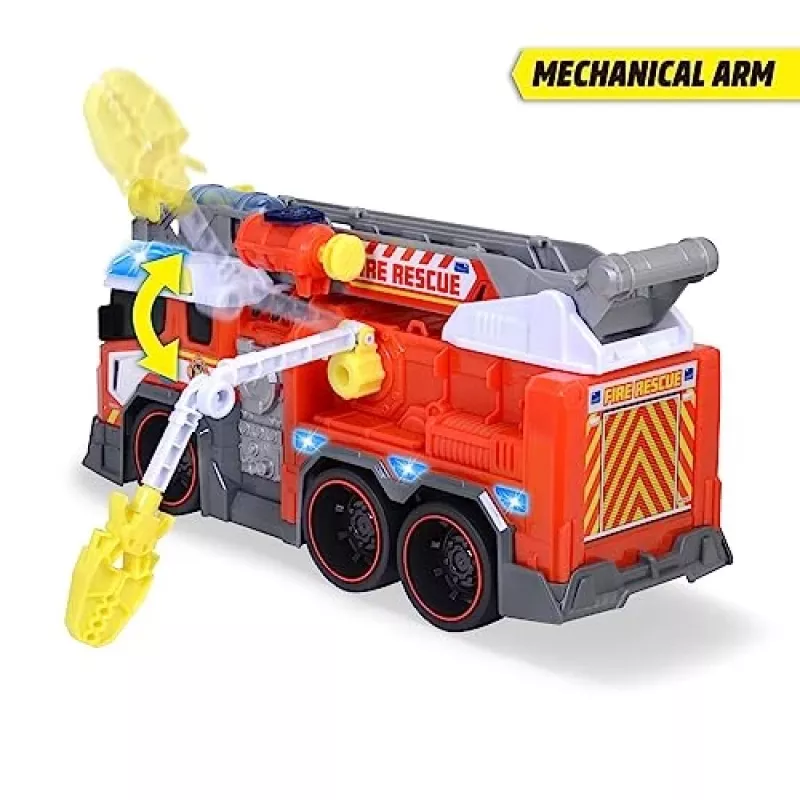 Feuerwehr-Spielzeugauto Dickie Modell 203307000 — batteriebetrieben, ab 3 Jahren, Farben: Schwarz/Blau/Rot/Weiß/Gelb