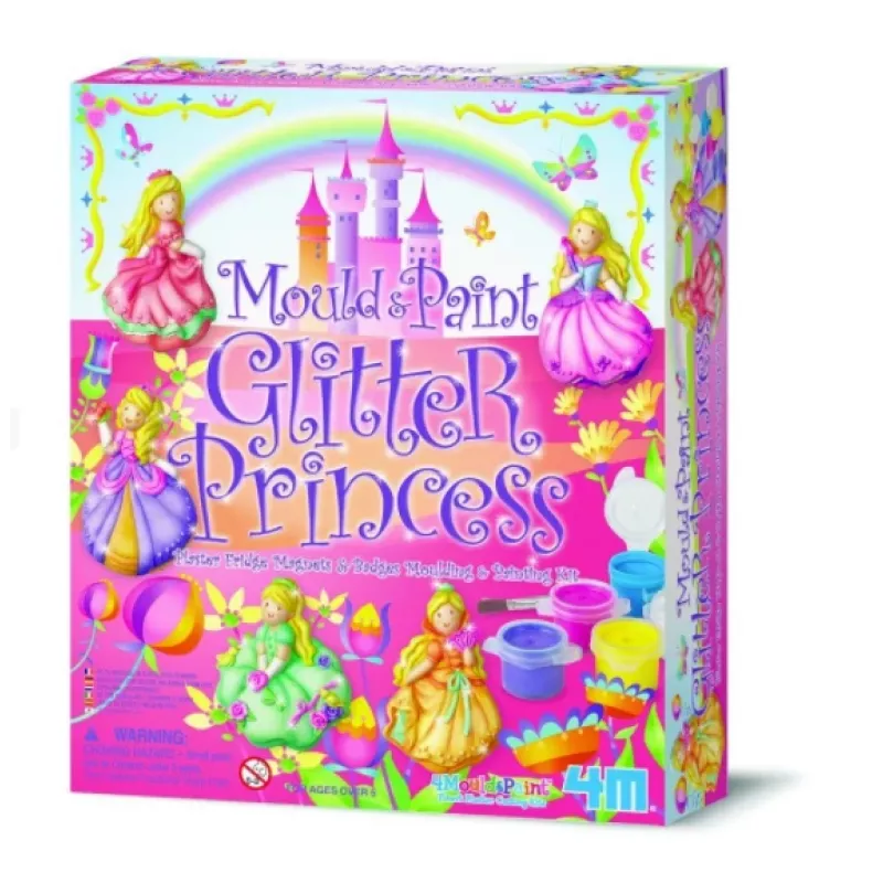 Kreativset 4m Glitter Princesses Modell 3528 — Bastelset mit Glitzerdekorationen