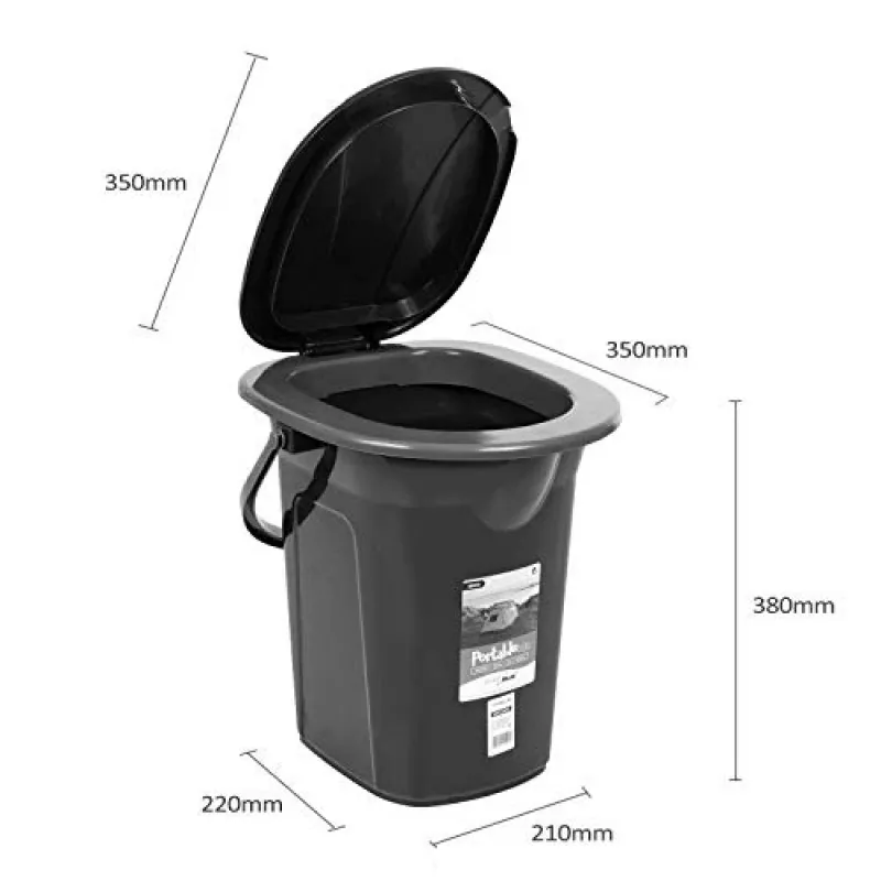 Abfallbehälter Greenblue GB320BB Schwarz Blau Kunststoff 19L