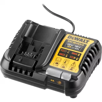 Ladegerät DeWalt DCB1104-QW für 10,8-V- und 14,4-V-Li-Ion-Akkus, kompaktes Design