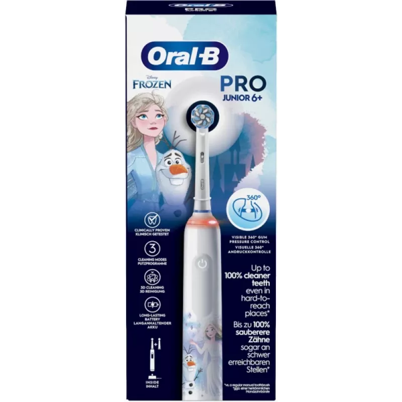Rotierende Zahnbürste Oral-B PRO Junior Frozen