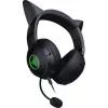 Kraken Kitty V2 - Schwarz, Gaming-Headset, Kitty-Ohren, Stream-Reaktive Beleuchtung, HyperClear-Kardioidmikrofon, 40-mm-TriForce-Treiber, integriertes Mikrofon in den Ohrmuscheln, Razer Chroma RGB (Ohr und Ohrmuscheln), Surround Sound: Nur verfügbar unter
