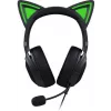 Kraken Kitty V2 - Schwarz, Gaming-Headset, Kitty-Ohren, Stream-Reaktive Beleuchtung, HyperClear-Kardioidmikrofon, 40-mm-TriForce-Treiber, integriertes Mikrofon in den Ohrmuscheln, Razer Chroma RGB (Ohr und Ohrmuscheln), Surround Sound: Nur verfügbar unter
