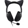 Kraken Kitty V2 - Schwarz, Gaming-Headset, Kitty-Ohren, Stream-Reaktive Beleuchtung, HyperClear-Kardioidmikrofon, 40-mm-TriForce-Treiber, integriertes Mikrofon in den Ohrmuscheln, Razer Chroma RGB (Ohr und Ohrmuscheln), Surround Sound: Nur verfügbar unter