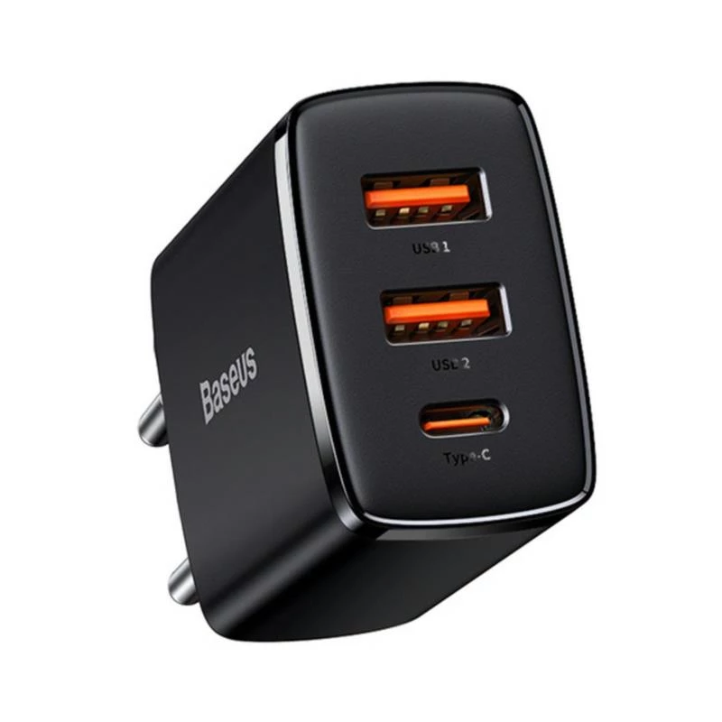 Baseus 30W USB-Ladegerät QC PD3.0 Typ C PD-Schnellladegerät für iPhone 17 16 15 14 13 12 Pro Max Xiaomi Samsung