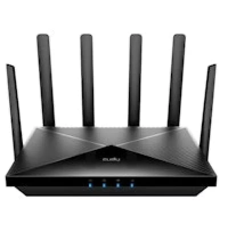 Tisch-WLAN-Router Cudy P5 — Dualband Wi‑Fi 6, 5G Sub6, Dual NanoSIM, Gigabit Ethernet, 6 abnehmbare Antennen, 256 MB RAM