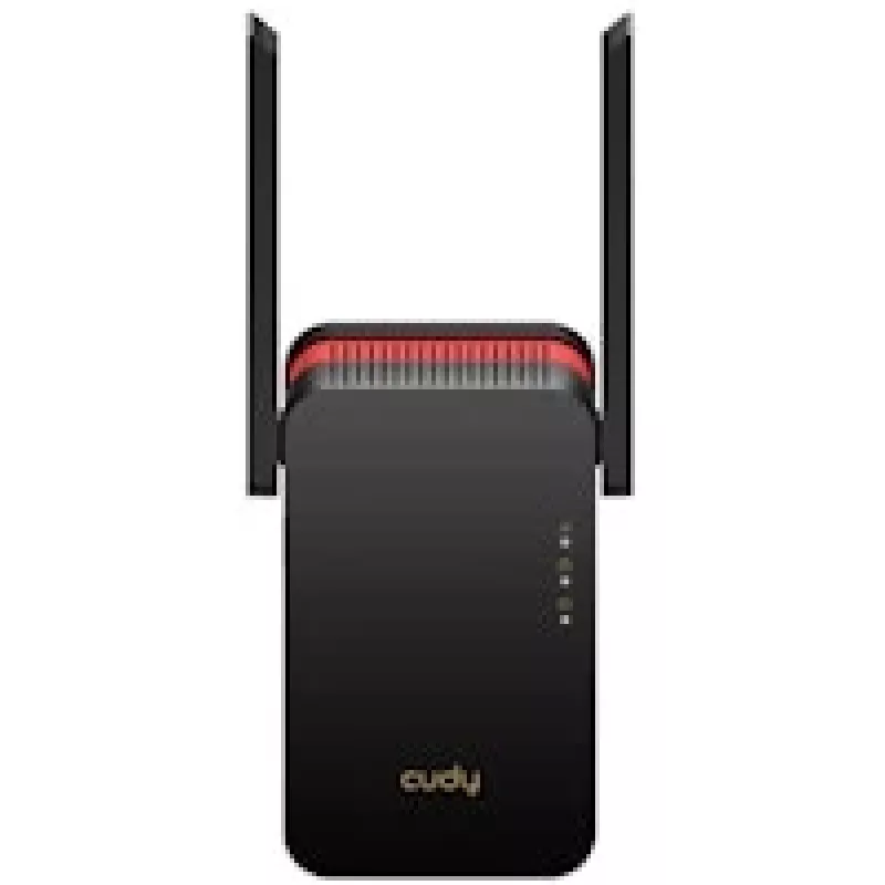 Wi‑Fi Signalverstärker Cudy RE3000 2400–5000 MHz, 802.11ax/ac/n/g/b/a, Ethernet 100 Mbps, externe Antenne, schwarz/rot