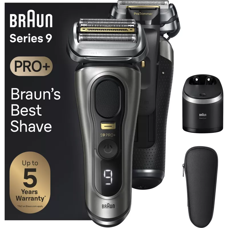 Braun Series 9 Pro+ 9565cc Nass- & Trockenrasierer Folienrasierer Trimmer Metallic
