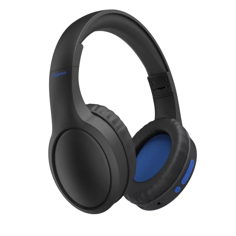 Hama 00184160 Kopfhörer/Headset Kabelgebunden & Kabellos Kopfband Anrufe/Musik USB Typ-C Bluetooth Schwarz, Blau