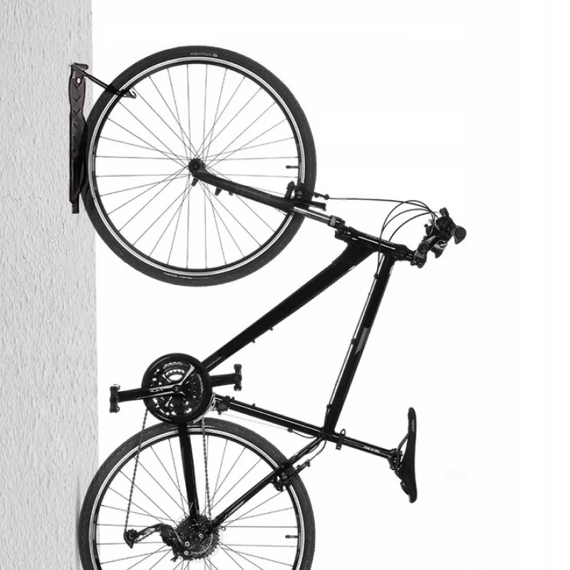 Wandmontierter Fahrradträger MACLEAN MC-432, vertikale Fahrradhalterung, verstellbare Breite, max. Belastung 30 kg, schwarz