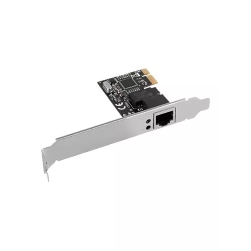 Interne Ethernet-Netzwerkkarte LANBERG PCE-1GB-201, PCI Express, 1× RJ-45 Gigabit (1000 Mbit/s), schwarz