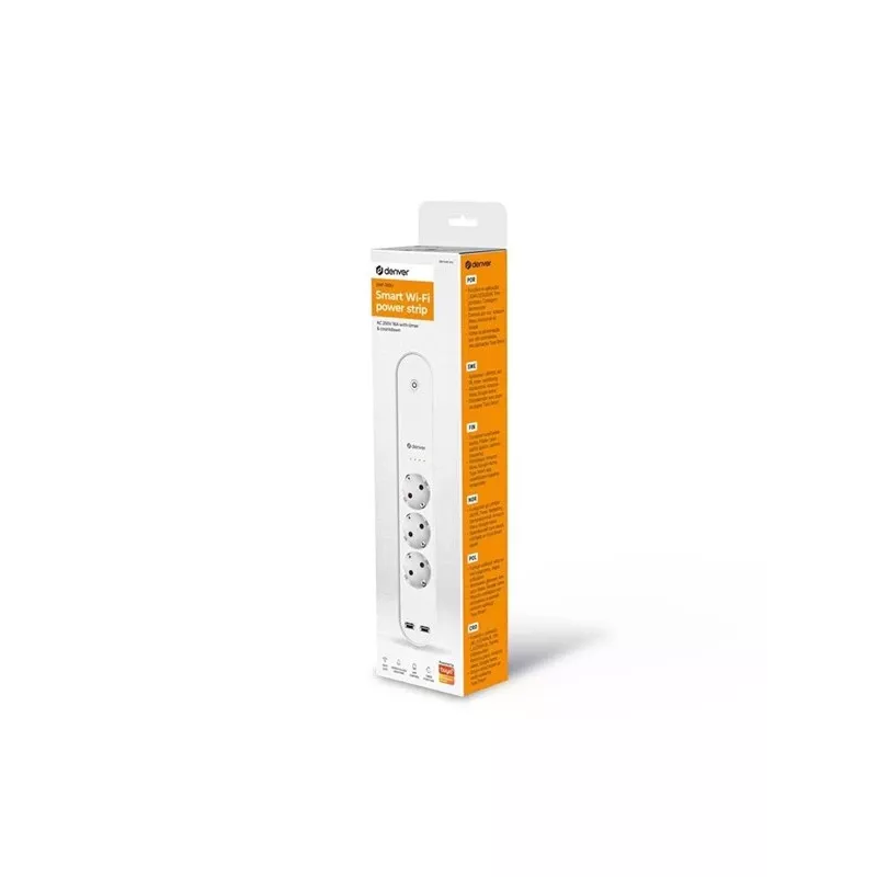 Smart Power Strip Denver SHP-310U 3 AC-Ausgänge Typ F 3680 W