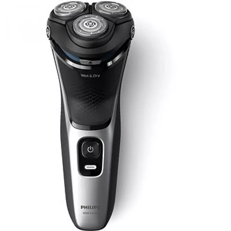 Elektrorasierer Philips 3000 Serie S3143/00 — 3-Kopf-Rotationssystem, Nass & Trocken, Li-Ion, 60 Minuten Laufzeit