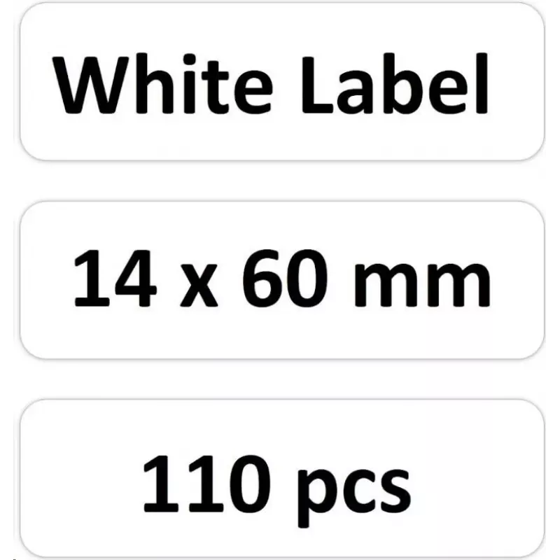 Thermoetiketten Niimbot T14*60-110 110 Stück Weiß