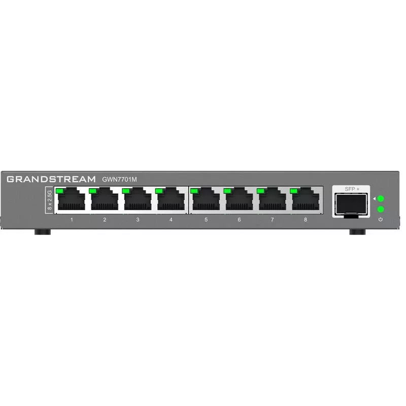 Grandstream Networks GWN7701M Netzwerk-Switch Unmanaged 2.5G Ethernet (100/1000/2500) Schwarz