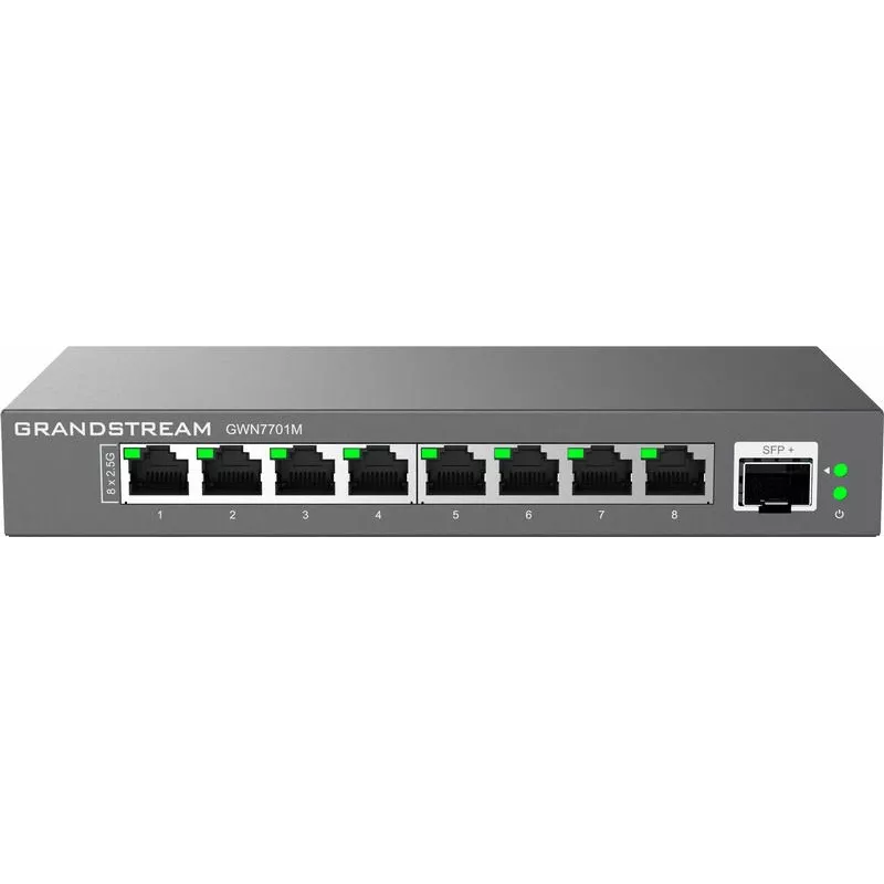 Grandstream Networks GWN7701M Netzwerk-Switch Unmanaged 2.5G Ethernet (100/1000/2500) Schwarz