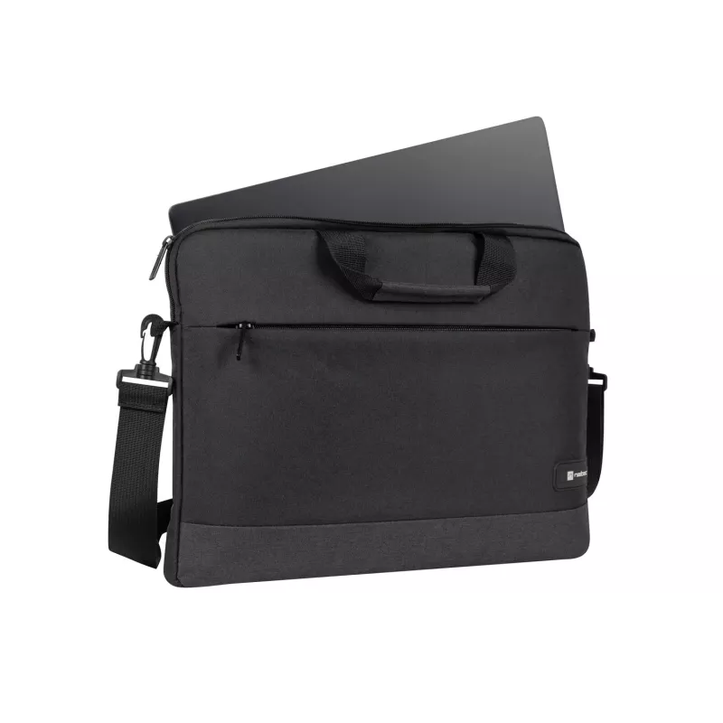 Aktentasche NATEC Goa für 39,6 cm (15,6 Zoll) Laptops, Polyester, 1 Fach, Schultergurt, schwarz