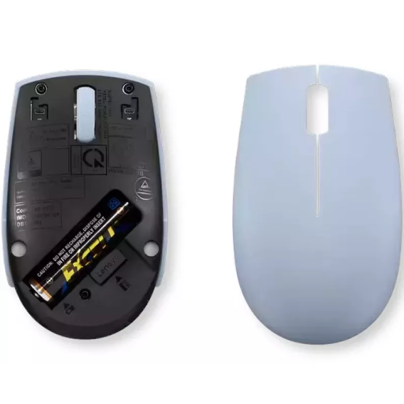 Kabellose beidhändige Maus Lenovo GY51L15679 — Frostblau, RF 2,4 GHz, 1000 DPI, 3 Tasten, AA-Batterie