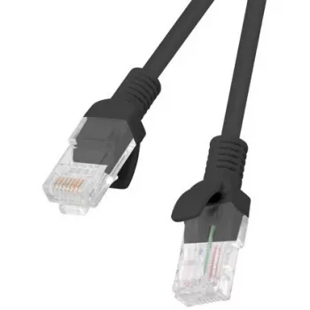 Netzwerkkabel LANBERG PCU5-20CC-0025-BK RJ-45 Cat5e 0,25 m schwarz, U/UTP, CCA, AWG26