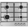 Einbaukochfeld Amica PGA6100BpR, 4 Gasbrenner, mechanische Steuerung, Edelstahl