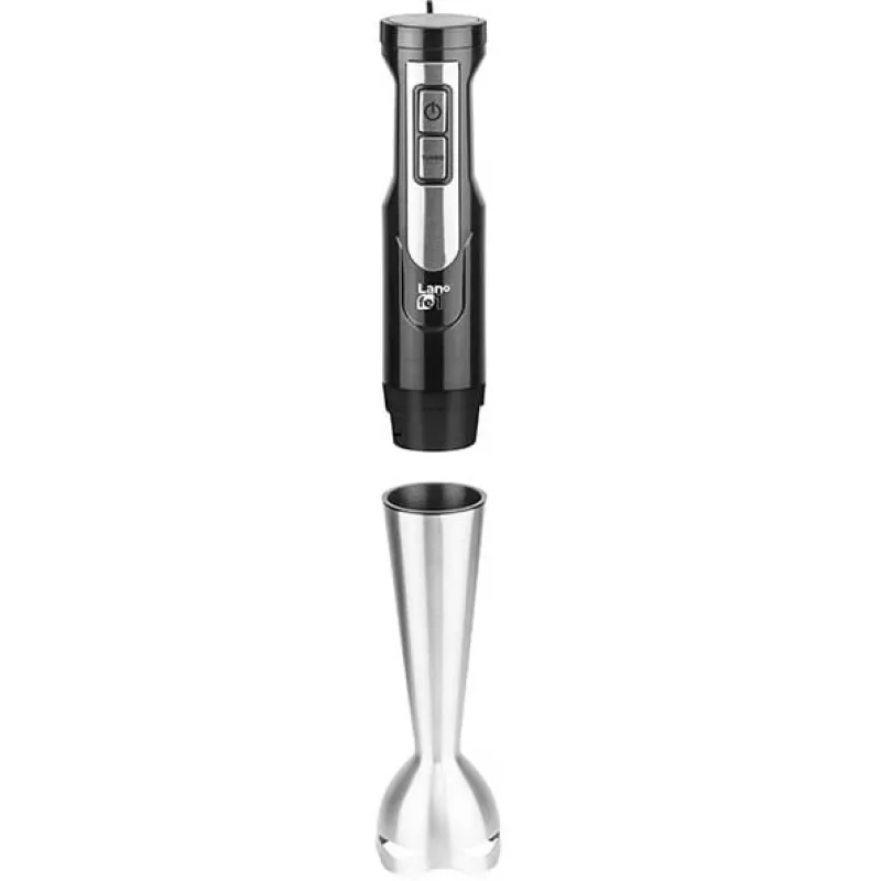 Hand-Stabmixer LAFE BRK-003A, 800 W, schwarz/silber, Edelstahlklinge, 0,6-L-Schüssel, 0,5-L-Krug