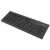 Kabelgebundene Volltastatur NATEC MORAY Home/Office USB QWERTY US International Schwarz, 104 Tasten, Nummernblock