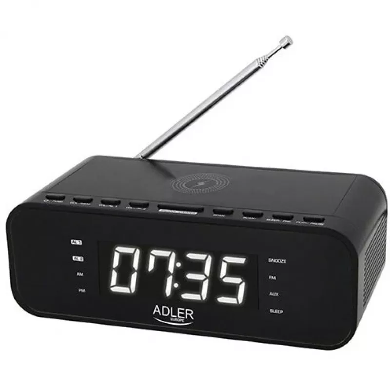 Wecker mit Radio, Alarm und kabellosem Ladegerät Adler AD 1192B