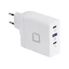 DICOTA D31983 Ladegerät für Mobilgeräte und Laptops, Weiß, AC-Schnellladung, Induktiv