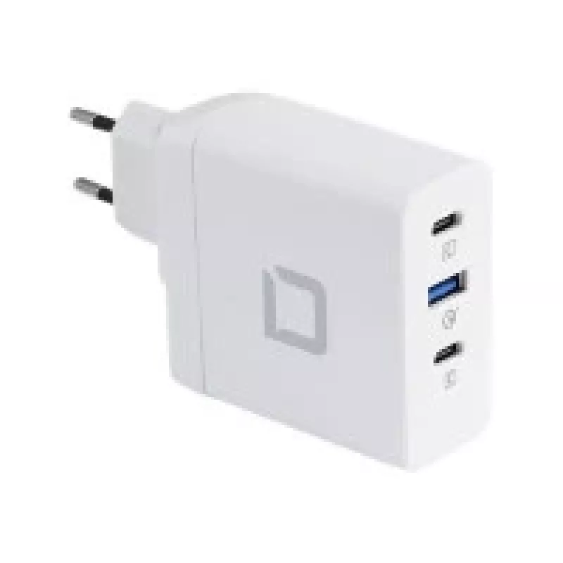 DICOTA D31983 Ladegerät für Mobilgeräte und Laptops, Weiß, AC-Schnellladung, Induktiv