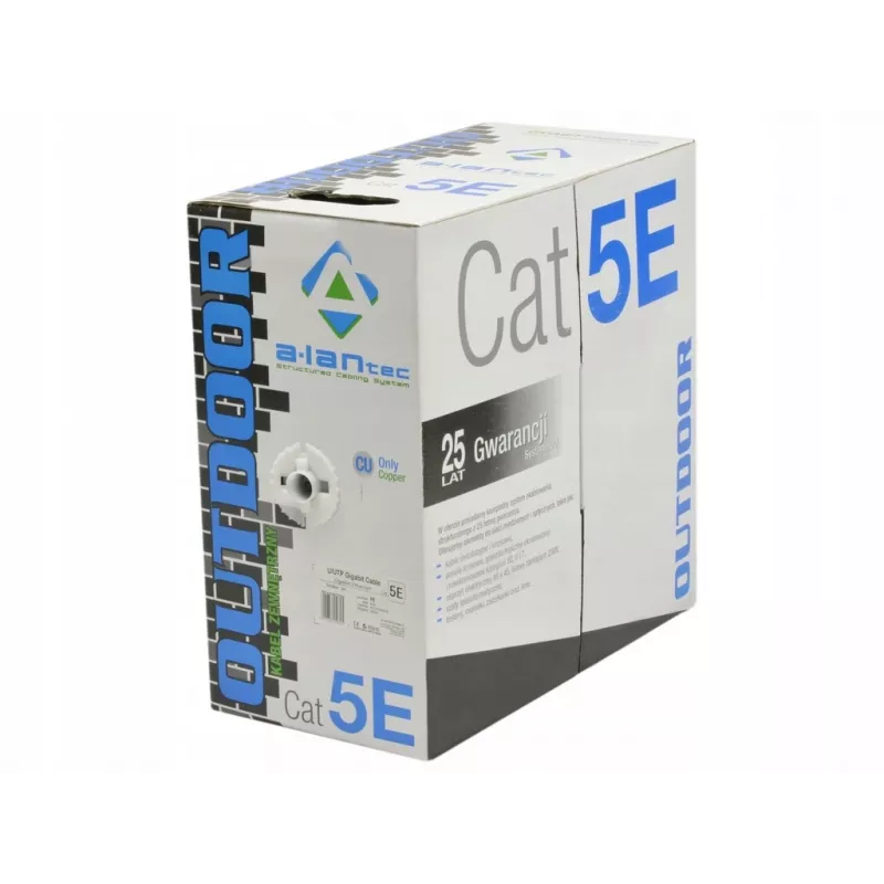 Alantec KIU5OUTS305Q Netzwerkkabel Schwarz 305 m Cat5e U/UTP (UTP) (KIU5OUTS305Q)