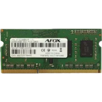 SO-DIMM DDR3 Laptop-Speicher AFOX 8 GB 1333 MHz 1,35 V Single Channel 1x8 GB