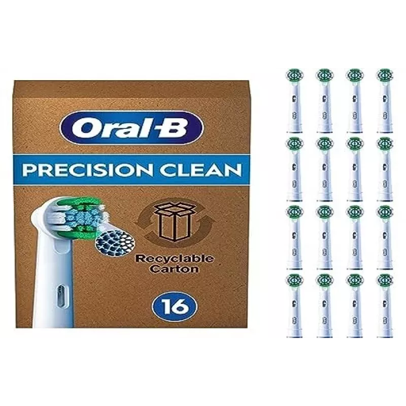 Oral B Precision Clean Toothbrush Heads 16 Pack Weiß